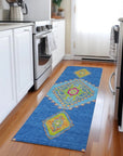 LOOMLAN Rugs Elira Denim Washable Indoor-Outdoor Rug