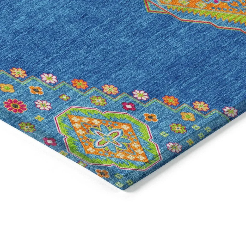 LOOMLAN Rugs Elira Denim Washable Indoor-Outdoor Rug