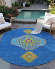 LOOMLAN Rugs Elira Denim Washable Indoor-Outdoor Rug