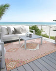 LOOMLAN Rugs Elira Pink Washable Indoor-Outdoor Rug
