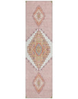 LOOMLAN Rugs Elira Pink Washable Indoor-Outdoor Rug