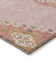 LOOMLAN Rugs Elira Pink Washable Indoor-Outdoor Rug