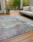 LOOMLAN Rugs Ellior Granite Washable Indoor-Outdoor Rug