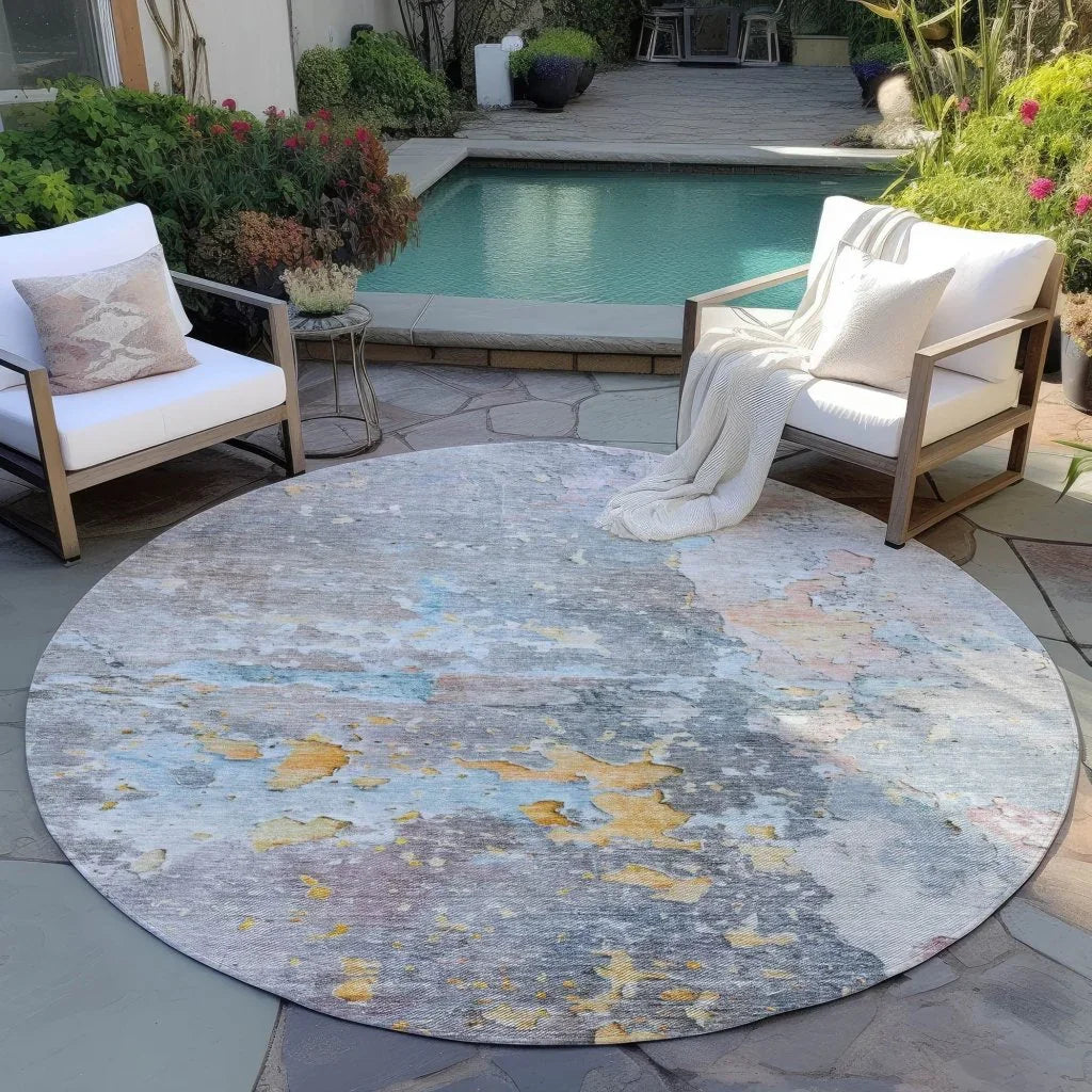 LOOMLAN Rugs Ellior Granite Washable Indoor-Outdoor Rug