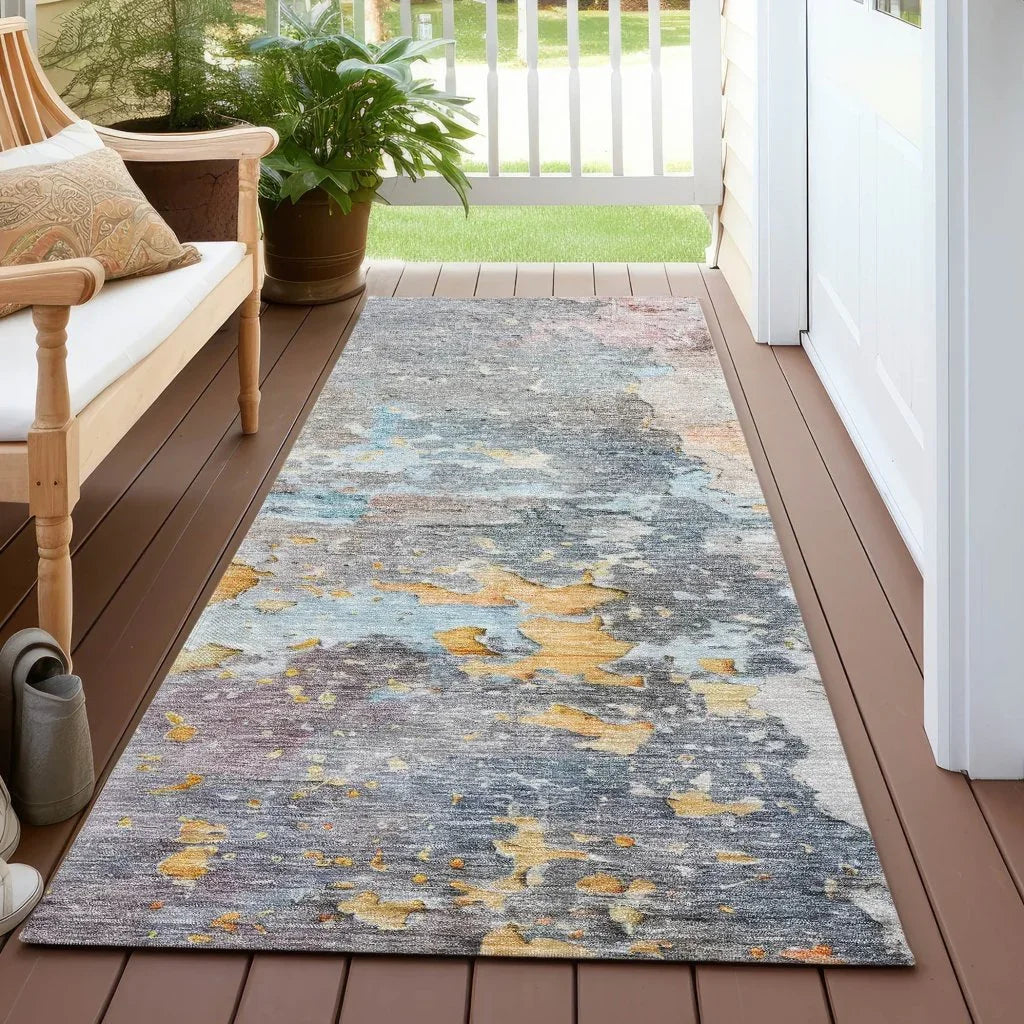 LOOMLAN Rugs Ellior Granite Washable Indoor-Outdoor Rug