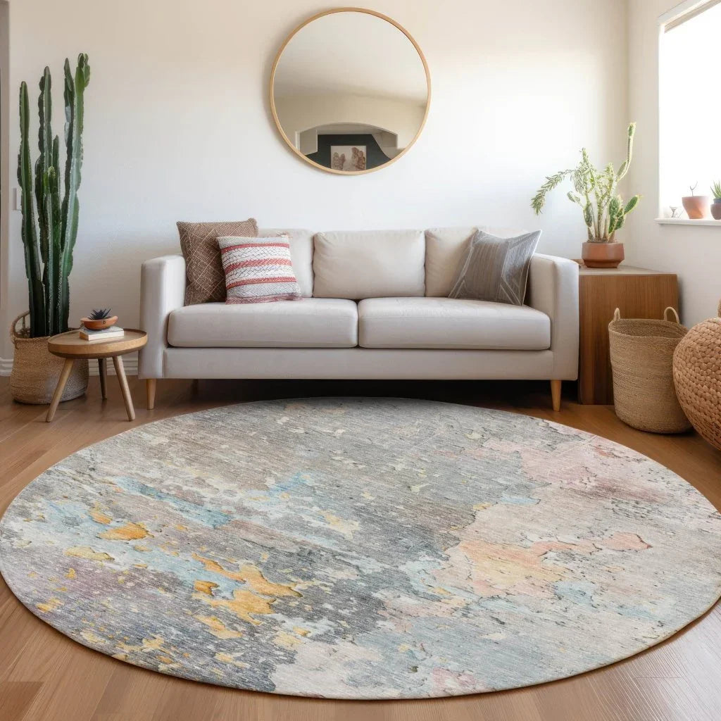 LOOMLAN Rugs Ellior Granite Washable Indoor-Outdoor Rug