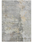 LOOMLAN Rugs Ellior Gray Washable Indoor-Outdoor Rug