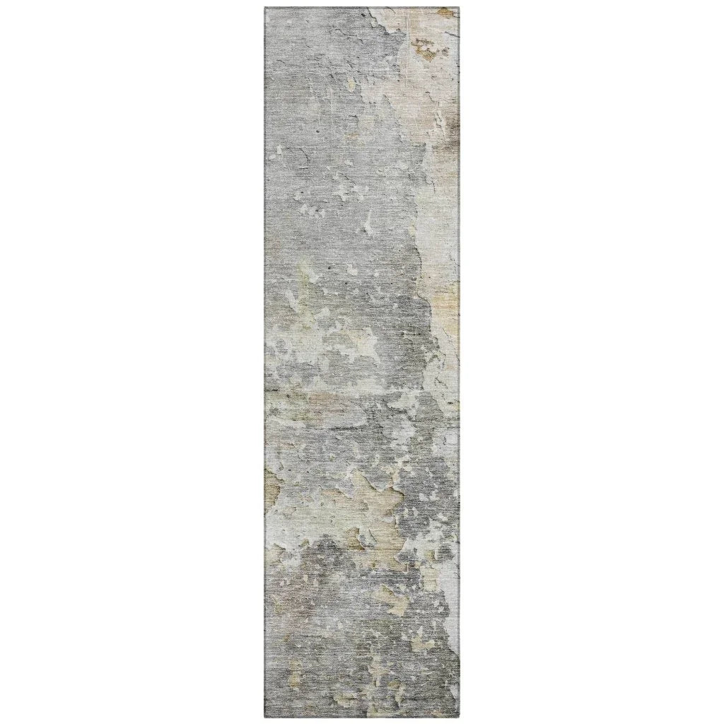 LOOMLAN Rugs Ellior Gray Washable Indoor-Outdoor Rug