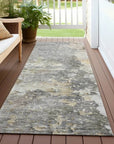 LOOMLAN Rugs Ellior Gray Washable Indoor-Outdoor Rug