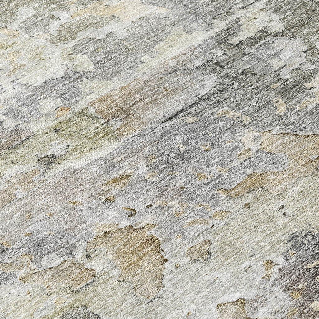 LOOMLAN Rugs Ellior Gray Washable Indoor-Outdoor Rug