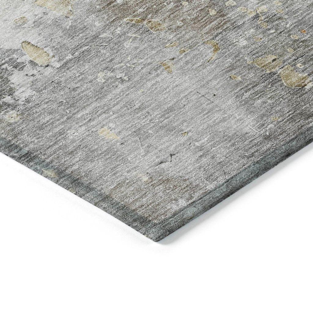 LOOMLAN Rugs Ellior Gray Washable Indoor-Outdoor Rug
