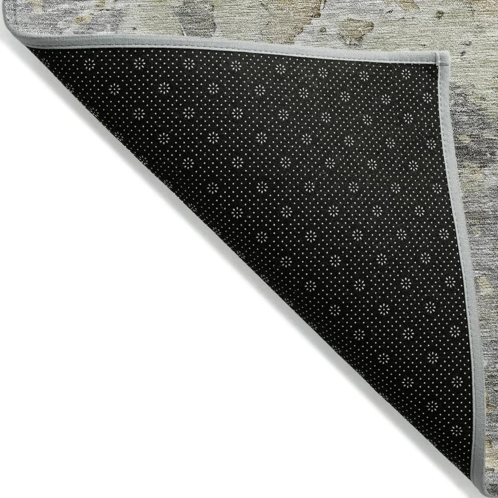 LOOMLAN Rugs Ellior Gray Washable Indoor-Outdoor Rug