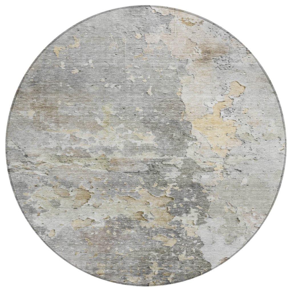 LOOMLAN Rugs Ellior Gray Washable Indoor-Outdoor Rug