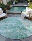 LOOMLAN Rugs Ellior Green Washable Indoor-Outdoor Rug