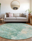 LOOMLAN Rugs Ellior Green Washable Indoor-Outdoor Rug