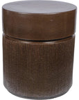 Seasonal Living Ellipse Accent Table - Pyrite Brown Outdoor End Table