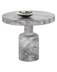 Elmira Concrete Outdoor Round Side Table - LOOMLAN - SUNPAN - Outdoor Side Tables