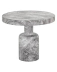 Elmira Concrete Outdoor Round Side Table - LOOMLAN - SUNPAN - Outdoor Side Tables