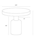 Elmira Concrete Outdoor Round Side Table - LOOMLAN - SUNPAN - Outdoor Side Tables
