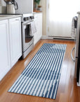 LOOMLAN Rugs Elowen Blue Washable Indoor-Outdoor Rug