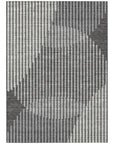 LOOMLAN Rugs Elowen Charcoal Washable Indoor-Outdoor Rug