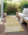 LOOMLAN Rugs Elowen Gold Washable Indoor-Outdoor Rug