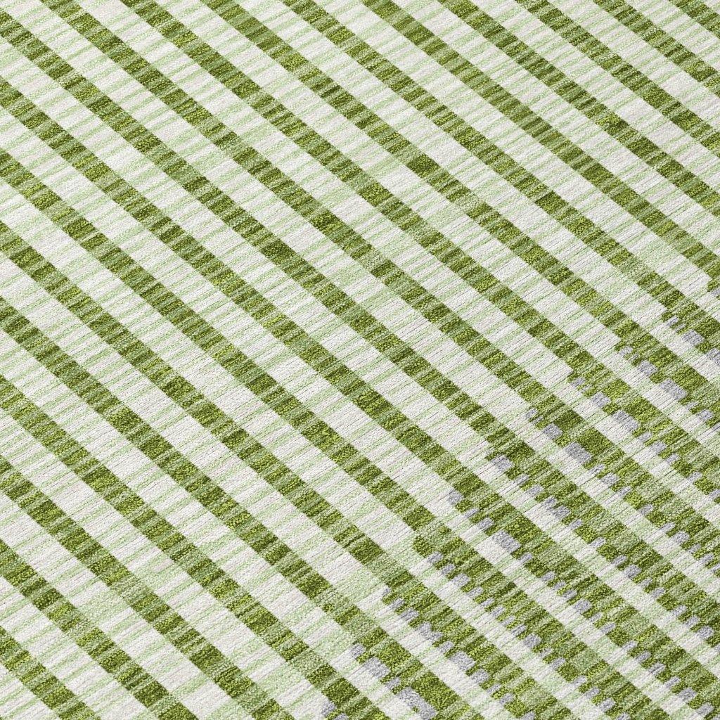 LOOMLAN Rugs Elowen Green Washable Indoor-Outdoor Rug