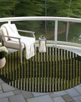 LOOMLAN Rugs Elowen Olive Washable Indoor-Outdoor Rug