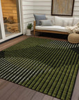 LOOMLAN Rugs Elowen Olive Washable Indoor-Outdoor Rug