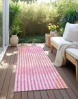 LOOMLAN Rugs Elowen Pink Washable Indoor-Outdoor Rug