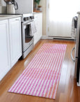 LOOMLAN Rugs Elowen Pink Washable Indoor-Outdoor Rug