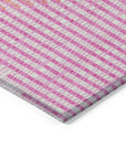 LOOMLAN Rugs Elowen Pink Washable Indoor-Outdoor Rug