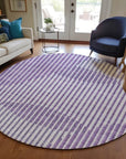 LOOMLAN Rugs Elowen Purple Washable Indoor-Outdoor Rug