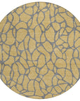 LOOMLAN Rugs Elowira Gold Washable Indoor-Outdoor Rug