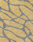 LOOMLAN Rugs Elowira Gold Washable Indoor-Outdoor Rug