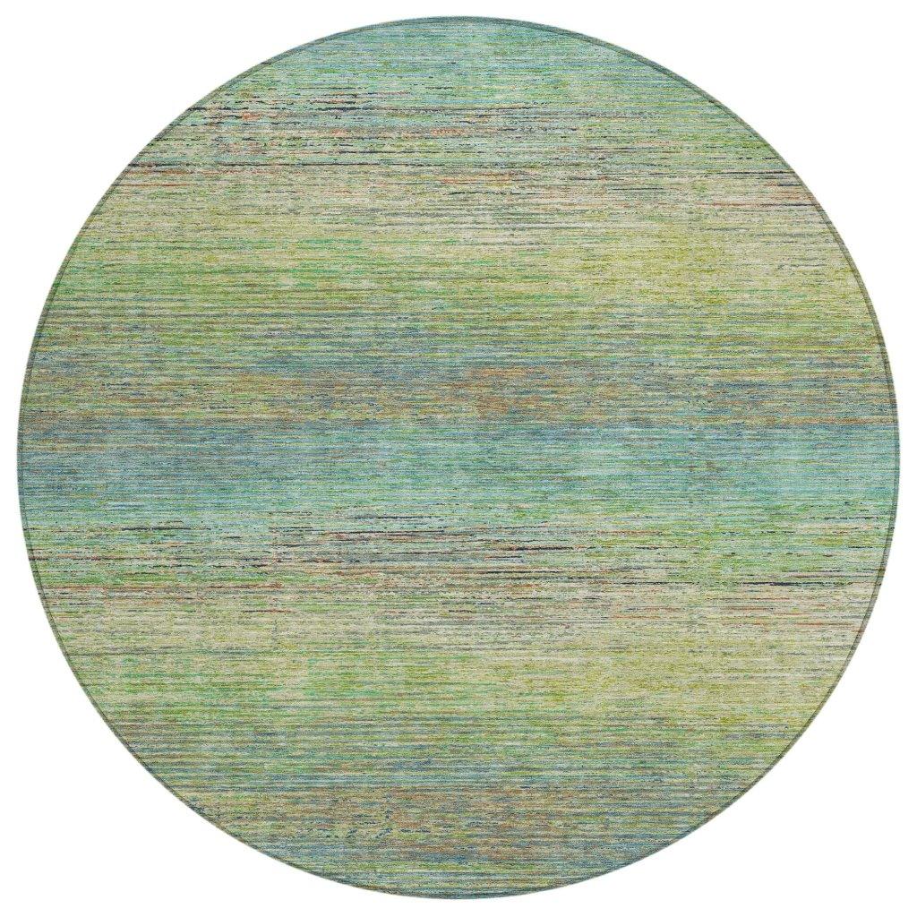 LOOMLAN Rugs Elu Green Washable Indoor-Outdoor Rug