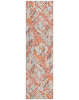 LOOMLAN Rugs Elyndra Orange Washable Indoor-Outdoor Rug