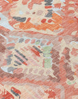 LOOMLAN Rugs Elyndra Orange Washable Indoor-Outdoor Rug