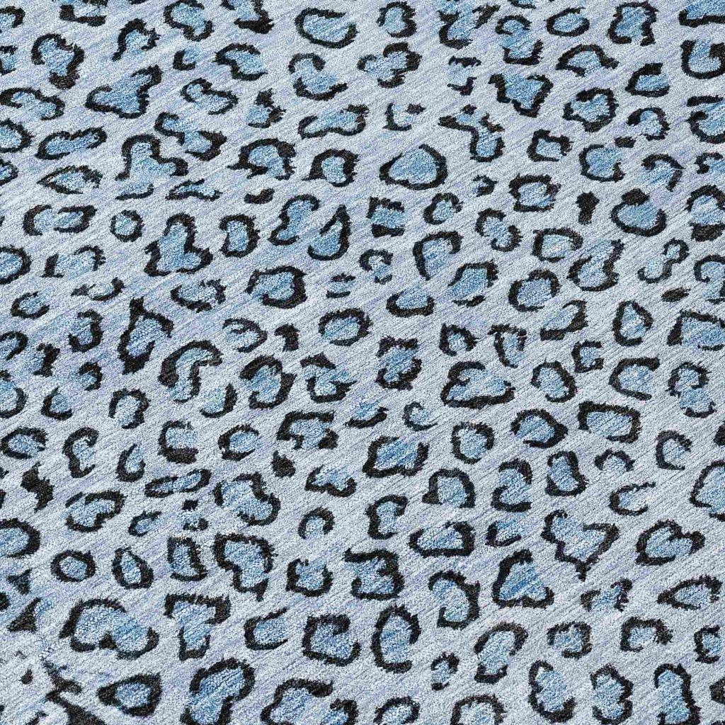 LOOMLAN Rugs Elyvia Blue Washable Indoor-Outdoor Rug
