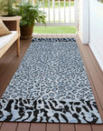 LOOMLAN Rugs Elyvia Blue Washable Indoor-Outdoor Rug