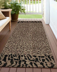 LOOMLAN Rugs Elyvia Brown Washable Indoor-Outdoor Rug