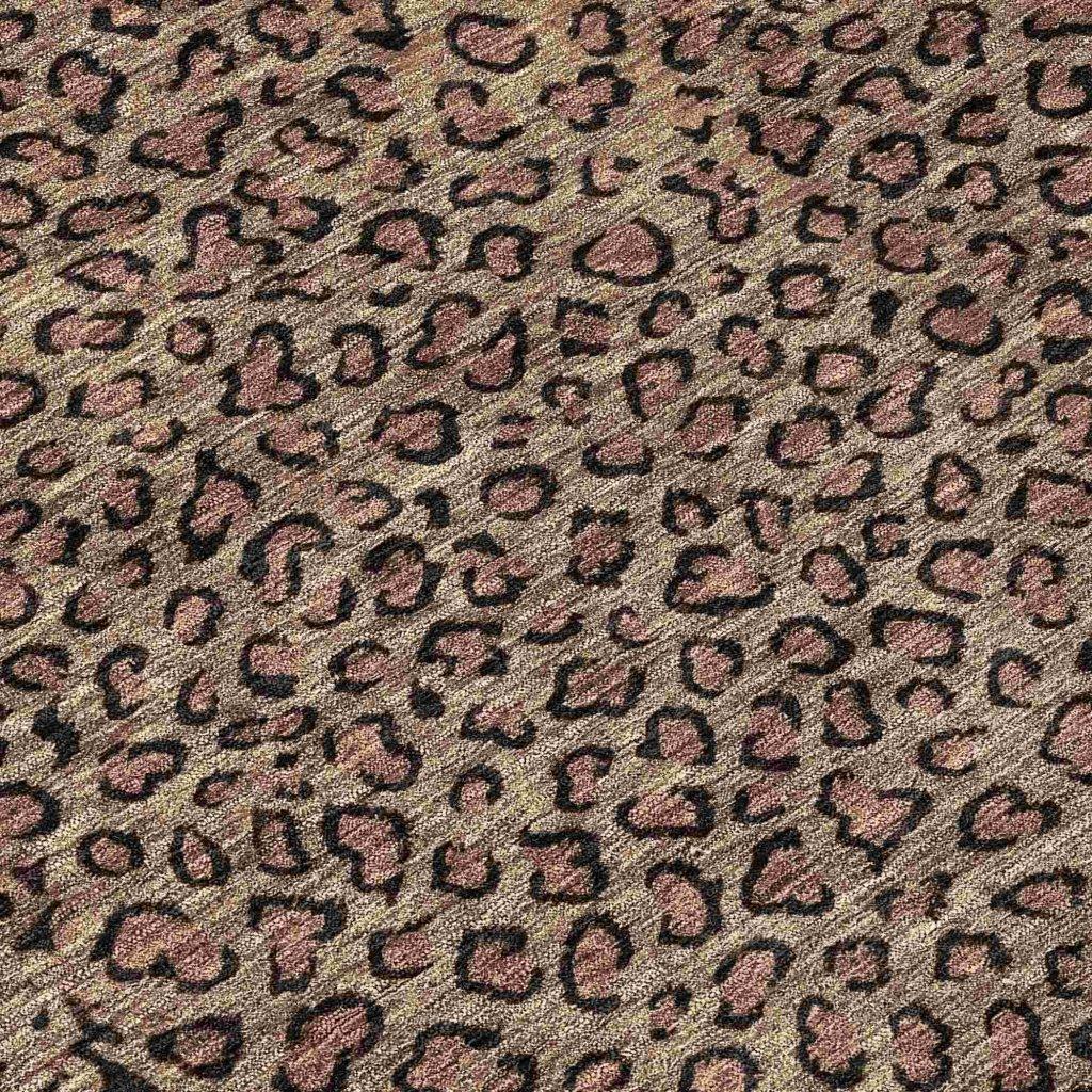 LOOMLAN Rugs Elyvia Brown Washable Indoor-Outdoor Rug