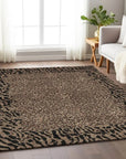 LOOMLAN Rugs Elyvia Brown Washable Indoor-Outdoor Rug