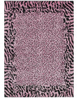 LOOMLAN Rugs Elyvia Pink Washable Indoor-Outdoor Rug