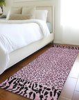 LOOMLAN Rugs Elyvia Pink Washable Indoor-Outdoor Rug