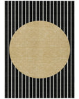 LOOMLAN Rugs Ember Black Washable Indoor-Outdoor Rug