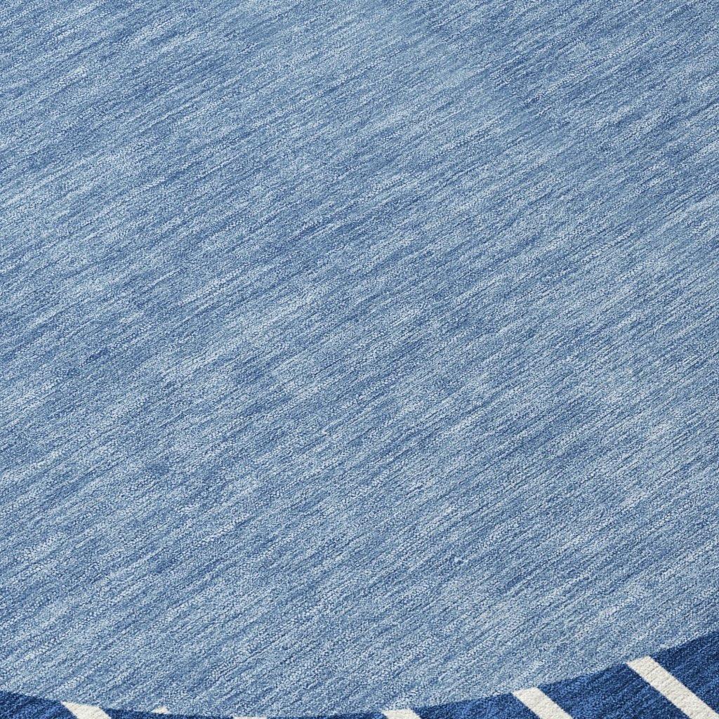 LOOMLAN Rugs Ember Blue Washable Indoor-Outdoor Rug
