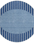 LOOMLAN Rugs Ember Blue Washable Indoor-Outdoor Rug