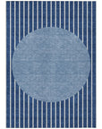 LOOMLAN Rugs Ember Blue Washable Indoor-Outdoor Rug