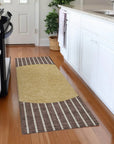 LOOMLAN Rugs Ember Brown Washable Indoor-Outdoor Rug